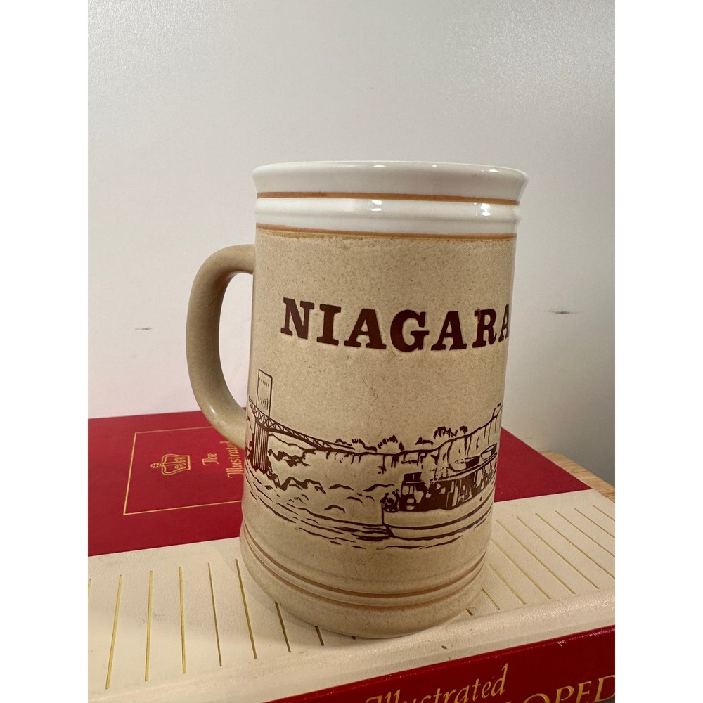 Vintage Niagara Falls Beer‎ Stein Souvenir Ceramic Mug 5.5" Retro Coffee Mug